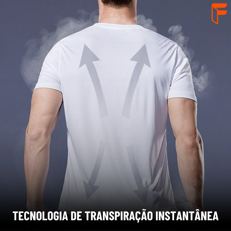 Camisetas DryFit® Anti Odor e Modelagem 3D (LEVE 3 + RELÓGIO FITLIFE DE BRINDE)