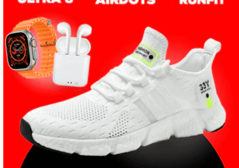 IWO ULTRA Series 8 + Tenis Sneaker Pro + Fone Bluetooth Airdots de Brinde
